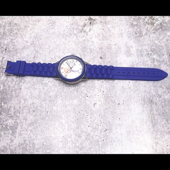 Geneva Platinum Stainless Steel Blue Wrist Watch - Picture 6 of 6